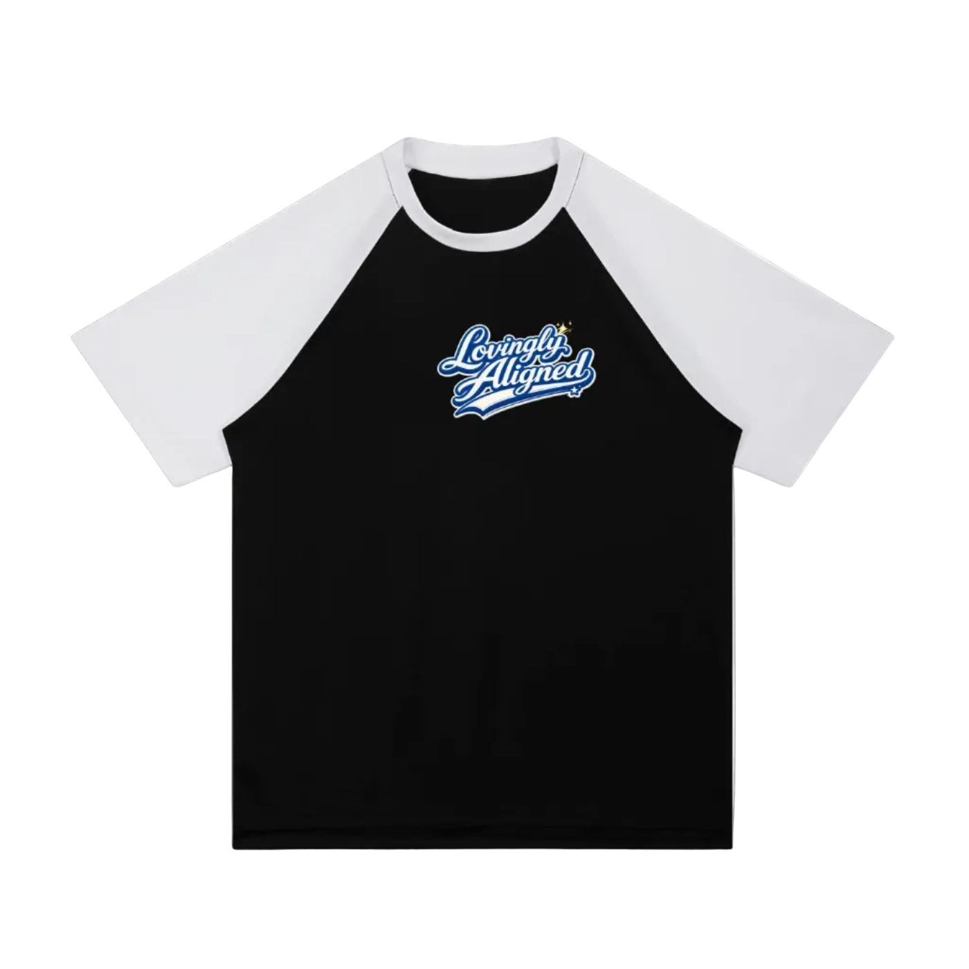 Lovingly Aligned - Los Angeles (LA) - Baseball Raglan Sleeve Mesh T-Shirt