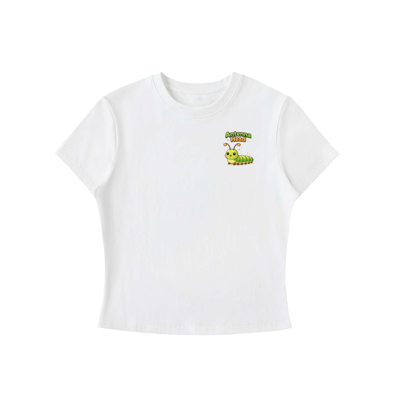 Antenna Head - Bodycon Crewneck Crop