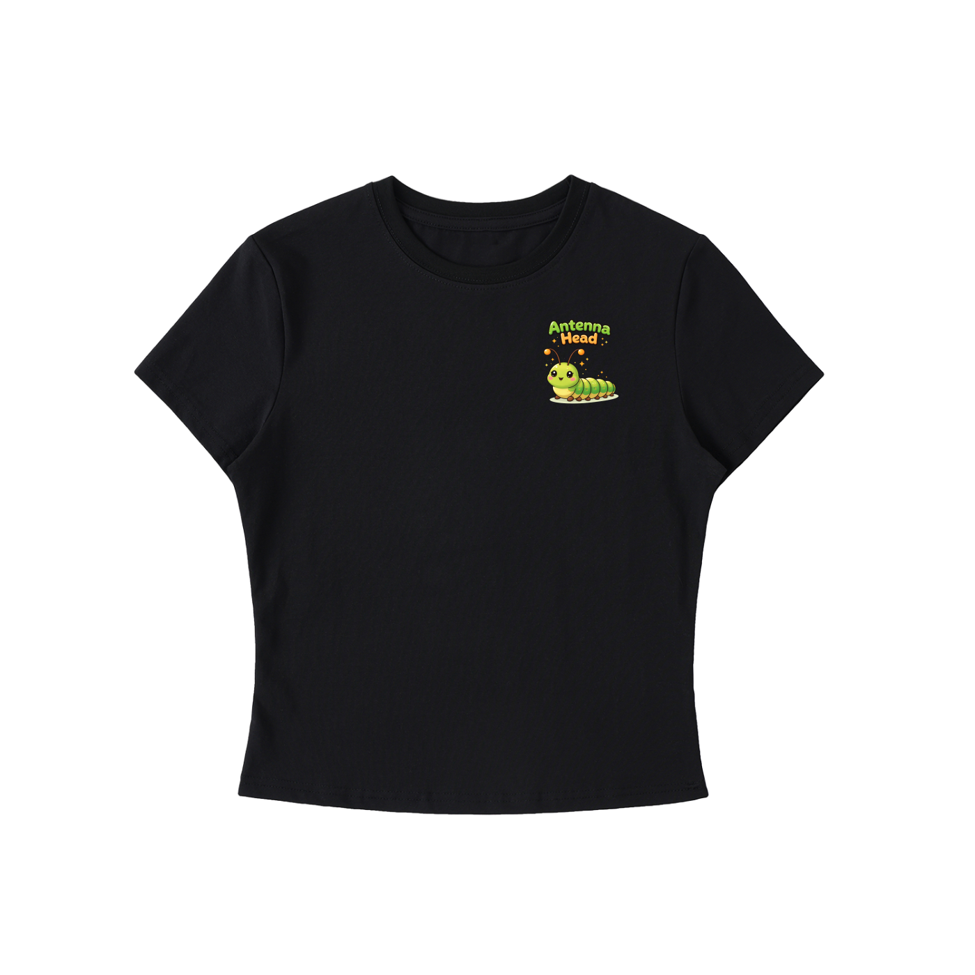 Antenna Head - Bodycon Crewneck Crop