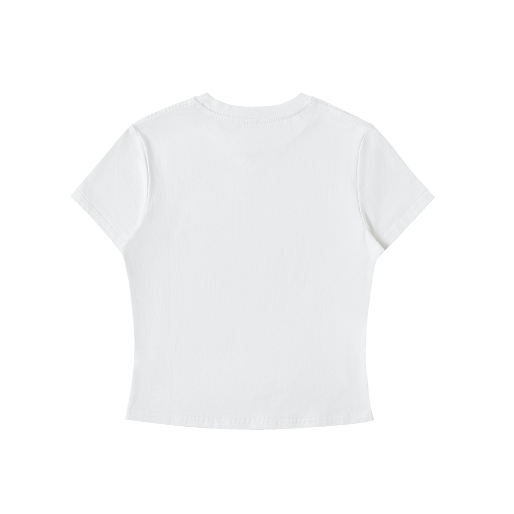 Antenna Head - Bodycon Crewneck Crop