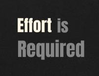 Effort is Required - Gym Shirt